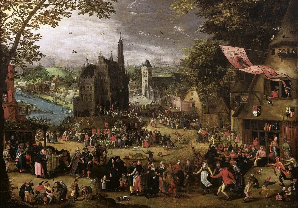 Festa ad Audenaerde in occasione della fiera di San Giorgi - Muzeum Narodowe w Szczecinie
